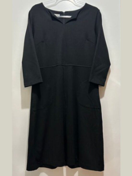 Talbots Dresses & Skirts - Talbots Black 3/4 Sleeve Dress Size 10